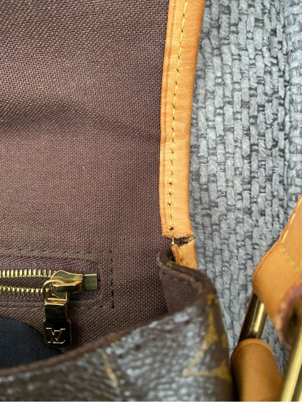 Louis Vuitton Brown Monogram Saddle Crossbody with Tan Trim - Picture 10 of 12